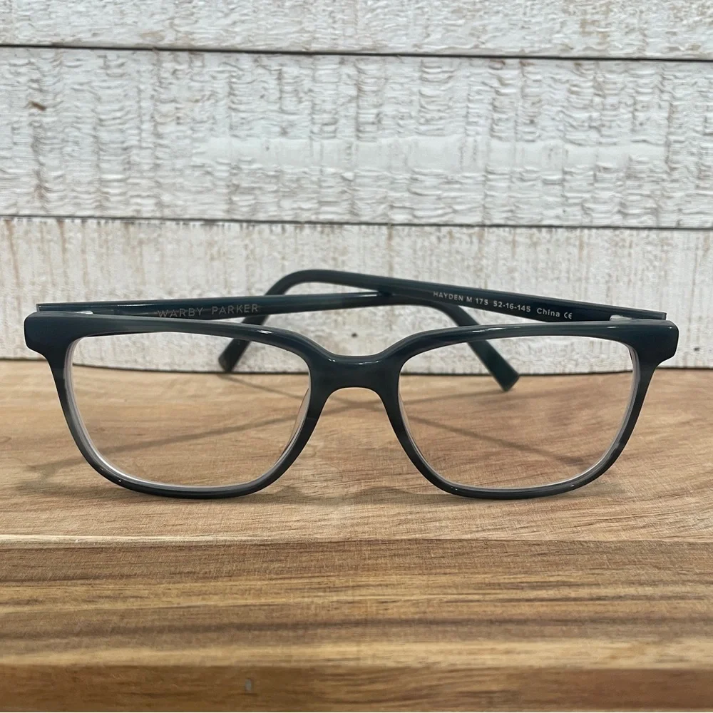 WARBY PARKER Hayden M 175 Unisex Square Striped Pacific Blue FRAMES 52-16-145